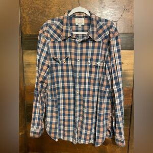 Lucky Brand Men's Pearl Snap Button DownShirt